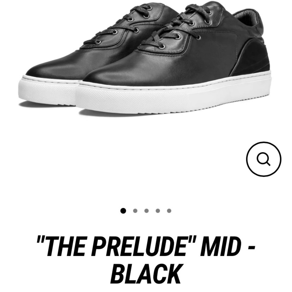 PERRY&Co | BLACK LEATHER SNEAKERS | WOMENS | SZ9| BOLO | RETAIL $170 | USED